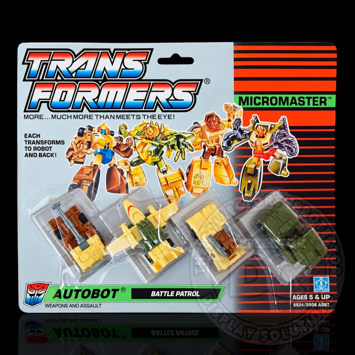 Transformers G1 Micromaster Battle Patrol Figure Display