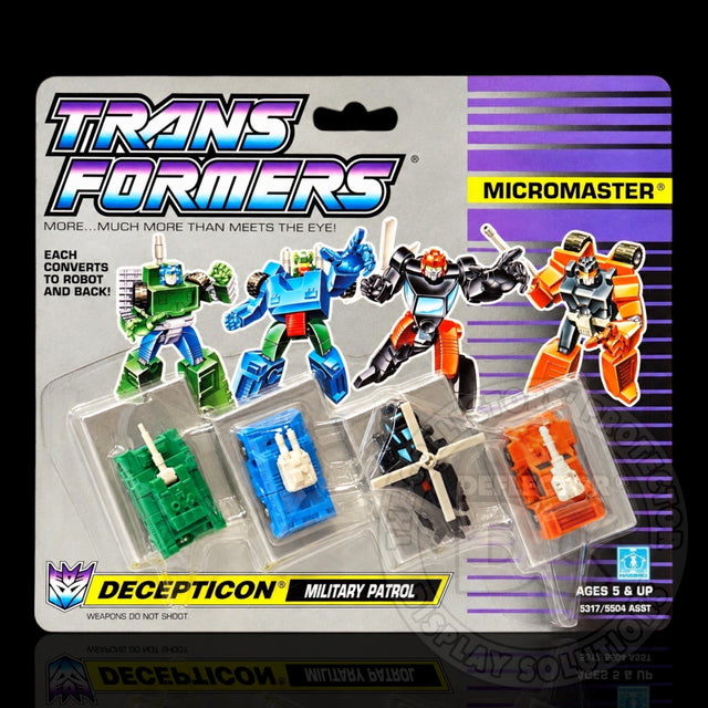 Transformers G1 Micromaster Military Patrol Figure Display