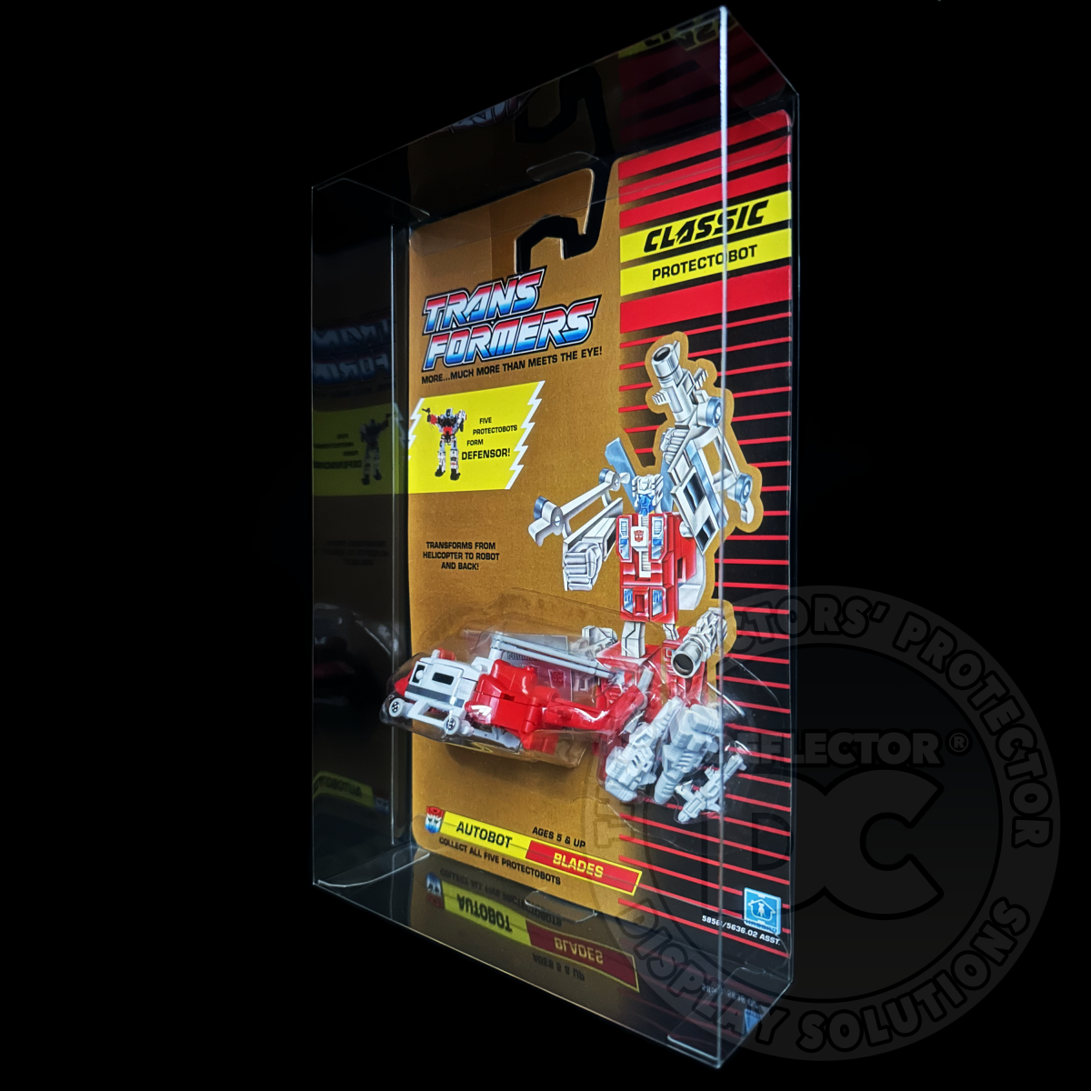 Transformers G1 Protectobot Autobot Blades Figure Display Case Transformers G1 Protectobot Autobot Blades Figure Display Case