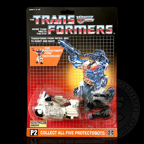 Transformers G1 Protectobot Groove Figure Display Case