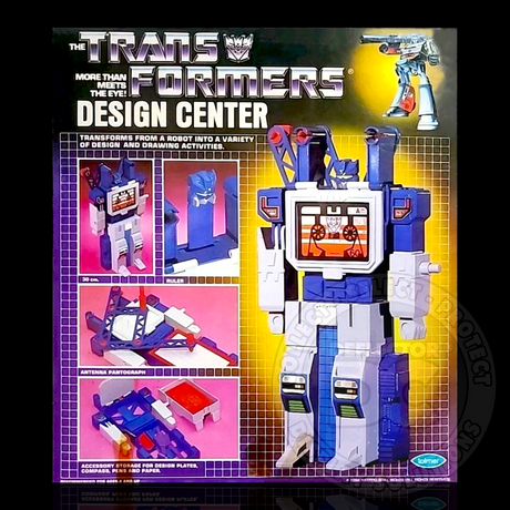Transformers G1 Soundwave Design Centre Display Case