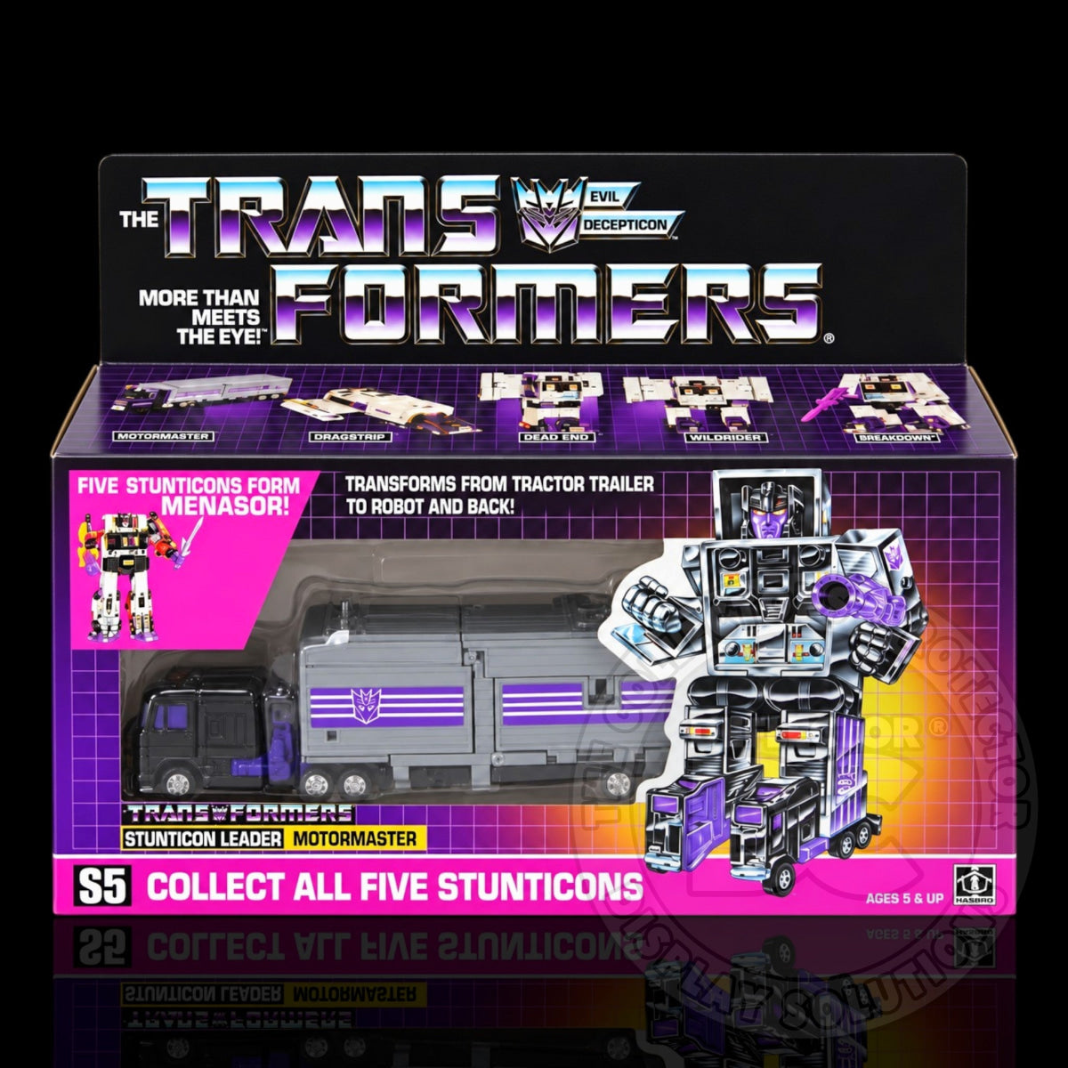Transformers G1 Stunticon Motormaster Figure Display Case