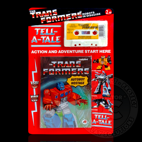 Transformers G1 Tell-A-Tale Book and Cassette Display Case