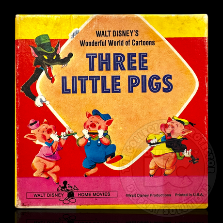 Walt Disney 8mm Reel Home Movie Display Case