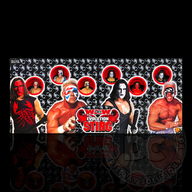 WCW Evolution of Sting 6-Pack Display Case