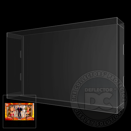 WWE Elite Collection Evolution 3-Pack Figure Display Case