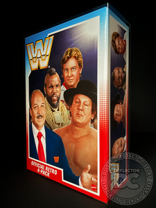 WWE Official Retro 4 Pack Figure Display Case