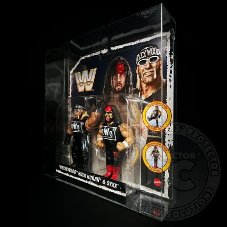 WWE Official Retro Tag Team 2 Pack Figure Display Case