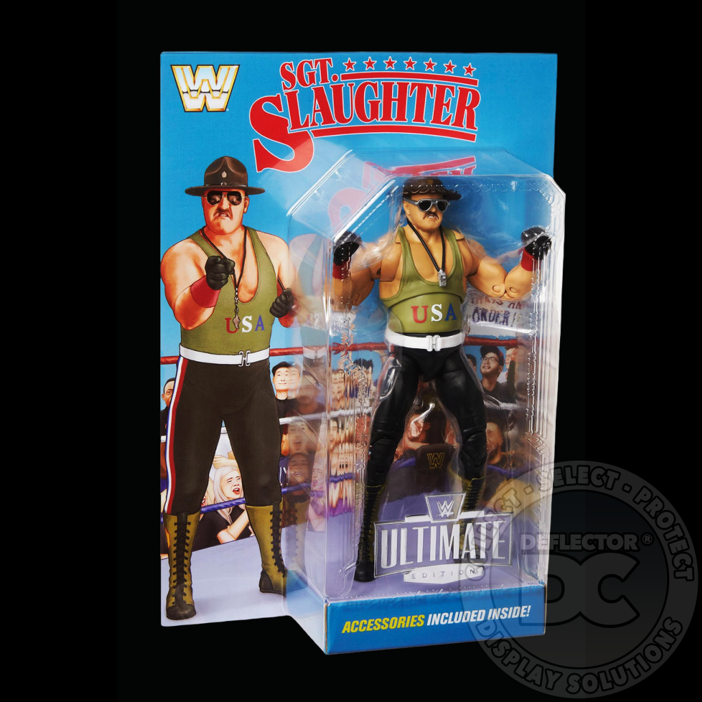 WWE Ultimate Edition Sgt. Slaughter Figure Display Case
