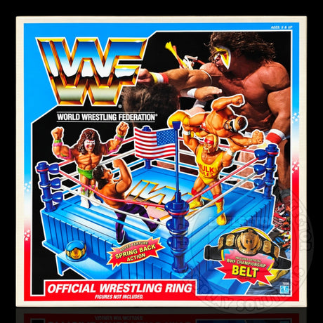 WWF Hasbro Official Wrestling Ring Display Case