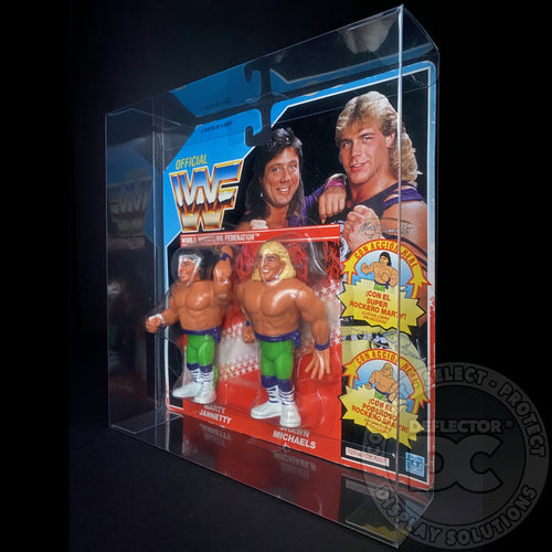 WWF Hasbro Tag Team Series 2-4 Figure Folding Display Case