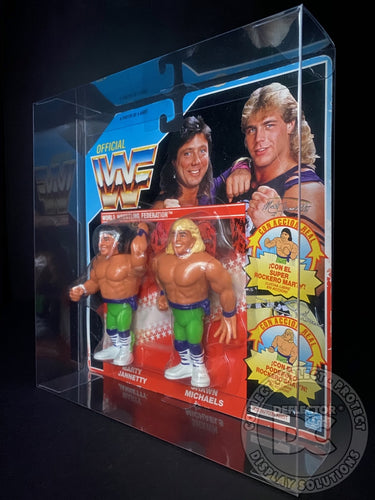 WWF Hasbro Tag Team Series 2-4 Figure Folding Display Case