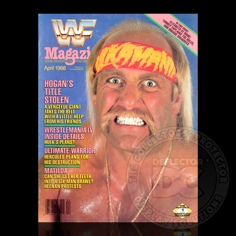 WWF Magazine Display Case