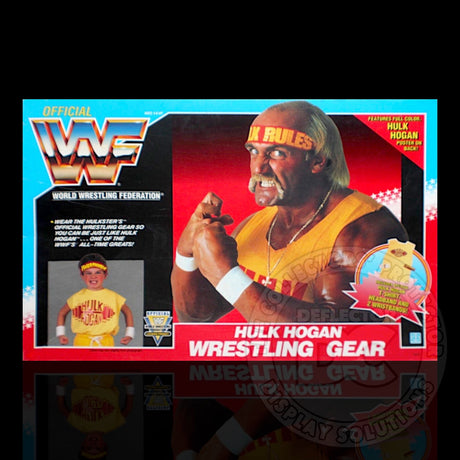 WWF Real Wrestling Action Hulk Hogan Wrestling Gear Display