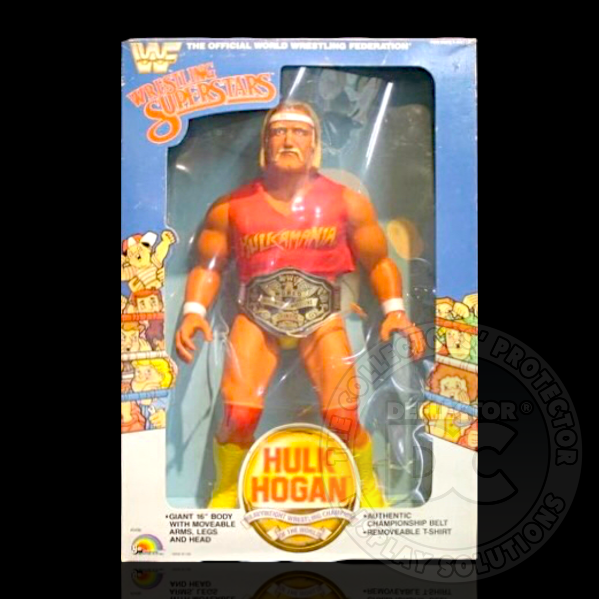 Wwf Dc WWF Wrestling Superstars 16 Inch Hulk Hogan Figure Display Case ...